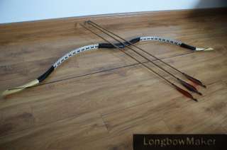 Archery LongBow Hungary(H 1) 50# @ 28 Snakeskin+3 arrows  