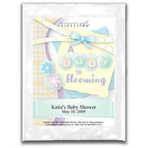 Baby Shower Margarita Mix Favors  A Baby is Blooming Personalized 