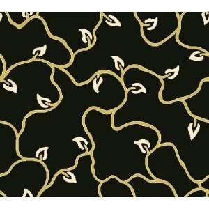  Rug One WANDERING VINES Collection BLACK RUG 32 X 8 