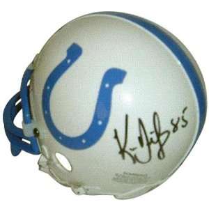 Ken Dilger Autographed Mini Helmet   Autographed NFL Mini Helmets