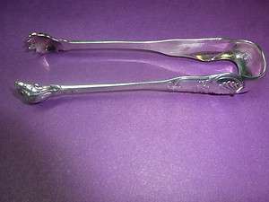   Emile Puiforcat French Sterling Silver 950 Sugar Ice Tongs Antique