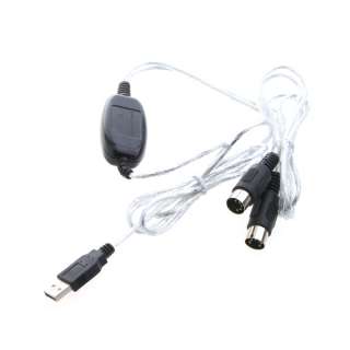 MIDI USB Cable Converter PC to Music Keyboard Adapter  