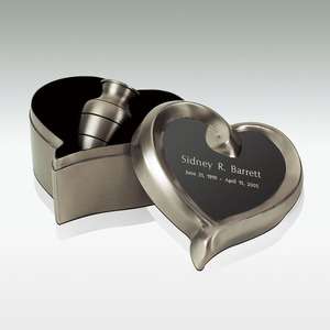   Keepsake Mini Pewter Cremation Urn   Engravable Case   