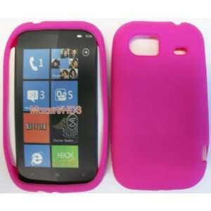  HTC MOZART HD3 HOT PINK SILICONE CASE Cell Phones 