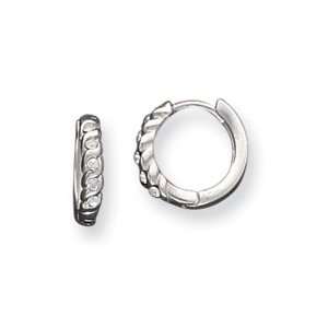  Sterling Silver Huggy Earrings: Jewelry