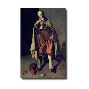The Hurdy Gurdy Player With His Dog 1620s Giclee Print  