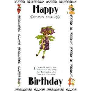  Flower Children 6 x 4 Art Greetings Card Hyacinth