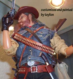 CUSTOM Cowboy MARSTON red DEAD figure WESTERN head sculpt john 