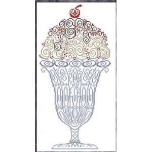  Ice Cream Sundae Cup   Cross Stitch Pattern: Arts, Crafts 