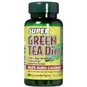  Natures Bounty  Super Green Tea Diet capsules, 60 capsules 