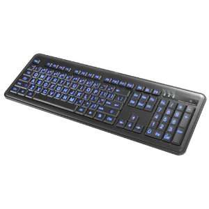  Impecca KBL200 Slim Illuminated Keyboard   Large Font 