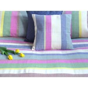  Tilonia Home: Queen Bedspread   Multicolored Stripe 