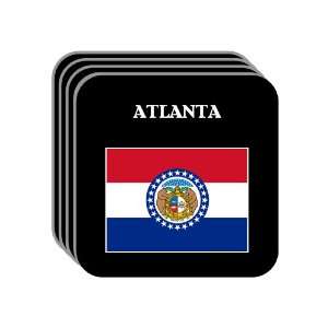 US State Flag   ATLANTA, Missouri (MO) Set of 4 Mini Mousepad Coasters