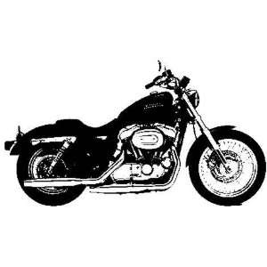  Harley style motorcycle rubber stamp Arts, Crafts 