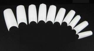 White French professional Salon False acrylic Nails Tips  
