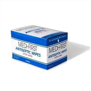  Medi First Antiseptic Wipes Extra Large 20/Box: Health 