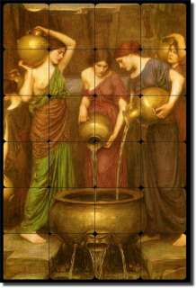 Waterhouse DANAIDES Old World Tumbled Marble Tile Mural  