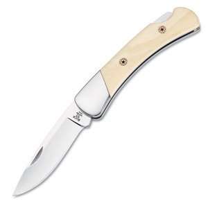  Buck Mastodon Ivory Duke Black Leather Sheath Knife 500LE1 