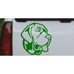 Mastiff Dog Animals Car Window Wall Laptop Decal Sticker    Dark Green 