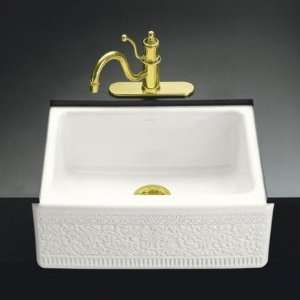 Interlace Design on Alcott Kitchen Sink with Five Hole Faucet Drilling 