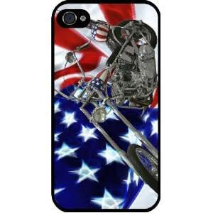  Flag Harley Davidson Black Hard Case Cover for Apple iPhone® 4 