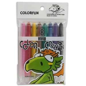  8pk Mini Vivid Color Crayon Toys & Games
