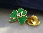 Masonic Irish Shamrock St Patricks Day Lapel Pin