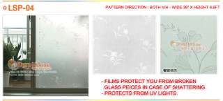 LSP 4 LILY FROSTED PRIVACY WINDOW FILM 36 X 6.6FT  