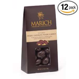 Marich Double Chocolate Praline Almonds, 4.5 Ounce (Pack of 12)