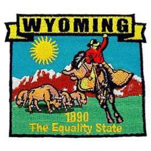  Wyoming State Map Patch 3 Patio, Lawn & Garden