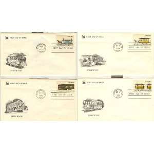   Four First Day Covers Streetcars Issued October 1983 