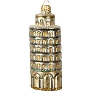  Italy Leaning Tower of Pisa Polish Glass Christmas 
