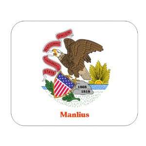  US State Flag   Manlius, Illinois (IL) Mouse Pad 