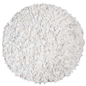 IXI CSNJSWHI RD Calypso Cotton Jersey White Shag Round Rug Size: Round 
