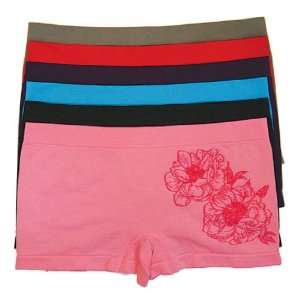 MAMIA NEW Woman SEAMLESS BOYSHORT WITH FLOWER ON THE RIGHT CORNER 6 