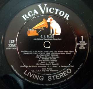 BLUES Elvis Presley 1960 RCA LIVING STEREO LP NM  