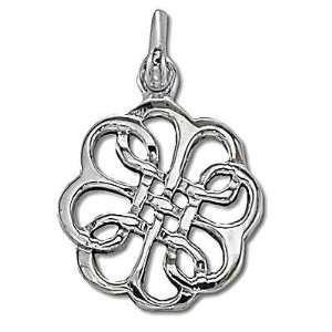  Sterling Celtic Infinity Riddle Pendant 