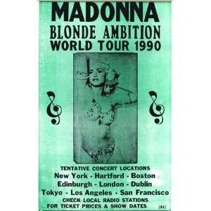  Madonna Blond Ambition Tour 14 X 22 Vintage Style 