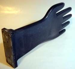 VINTAGE INDUSTRIAL RUBBER GLOVE HAND MOLD * WALL ART  