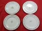 Set of 4 Pottery Barn Plates Bar Lingo White Black in color