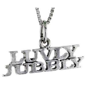  Sterling Silver LUVLY JUBBLY Talking Pendant Jewelry