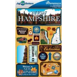  Jetsetters New Hampshire Die Cut Stickers Arts, Crafts 