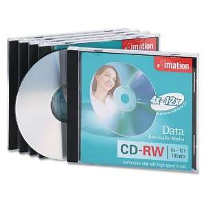  imation Products   imation   CD RW Discs, 700MB/80min, 12x, w/Jewel 