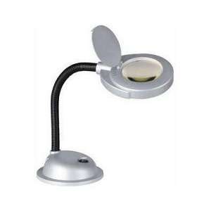 LSM 196SILV 3 DIOPTER MAGNIFIER DESK LAMP, SILVER, CIRCULINE 12W/T4 by 