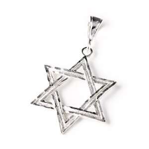  Jewish Star of David Pendant (48mm x 37mm) Jewelry