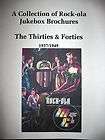 Collection of Rock ola Jukebox Brochures 1950/1959  