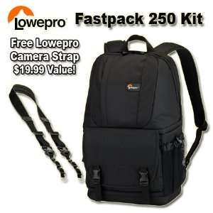  Lowepro Fastpack 250 Black Camera Backpack 15 Inch Laptop 