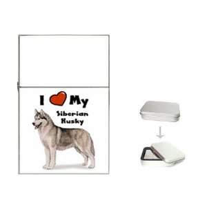  I Love My Siberian Husky Flip Top Lighter: Health 