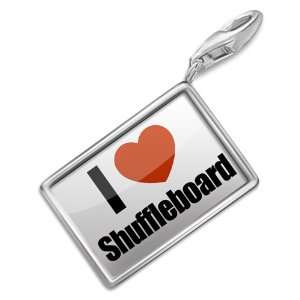FotoCharms I Love shuffleboard   Charm with Lobster Clasp For Charms 