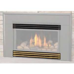  Napolean Fireplaces GI 1LPB Black Upper and Polished Brass 
